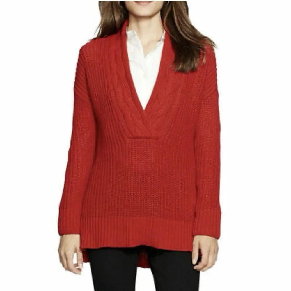 Lauren Ralph Lauren Open Knit Sweater Long Cozy Warm Women’s Sz Small